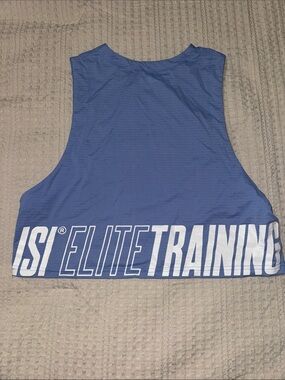 ISI Elite Training Blue Women's Crop Tank